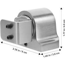Tope magnético para puerta: 1 set tope magnético para puerta de vidrio, montaje en el piso, tope para puerta de ducha de vidrio, liberación por presión, enganche magnético para puerta, tope magnético para puertas de vidrio de 3-15mm - Como se muestra - Ver 2