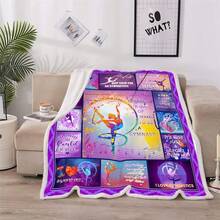 Cheerleader Gifts Blanket,Cheerleading Gifts Girls Throw Blanket,Cheer Gifts Cheerleaders Blanket,Cheerleader Blanket Sofa Couch,Cheerleading Birthday Gifts Teen 50x60 - 體操 - 查看 3