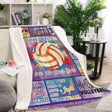 Cheerleader Gifts Blanket,Cheerleading Gifts Girls Throw Blanket,Cheer Gifts Cheerleaders Blanket,Cheerleader Blanket Sofa Couch,Cheerleading Birthday Gifts Teen 50x60 - Volleyball - 查看 3