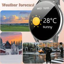 Smart Watch, With Multi-Sport Mode, Sports Data Tracking, Call Answering/Rejection, Message Reminder View, Multiple Application Notifications, Customizable Dial Wallpaper, Remote Control Photography, Weather Forecast Function, Suitable For Men/Women - Nhiều màu - Xem 5
