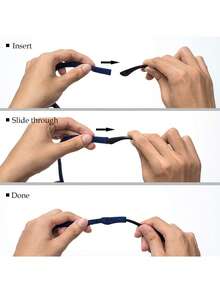 6pcs/Set Kids Sports Glasses Strap, Basketball, Baseball, Football Sports Glasses Lanyard, Elastic Eyeglass Cord, Adjustable Length, Soft & Comfortable - Multicolor - View 6