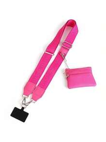 Clip And Go Strap For Phone With Wallet Crossbody Phone Strap, Wristlet Strap Adjustable Cell Phone Lanyard Phone Strap With Zippered Pouch Phone Chain Crossbody, Green