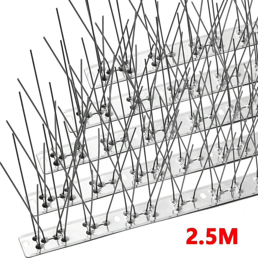 NetHong Bird Repellent Spikes With Stainless Steel Base, Pigeon Repellent Spikes For Roofs And Windows