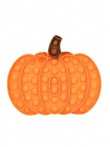 Brinquedo Sensorial de Alívio de Estresse Bolha de Plástico Abóbora Amarela, Brinquedo Sensorial Estourando Bolhas com o Dedo, Brinquedo Popular de Alívio de Estresse para Adultos e Crianças, Decoração de Jogo de Festa para Natal, Halloween, Brinquedo de Relaxamento, Jogo de Empurrar e Estourar Diversão para Crianças e Adultos