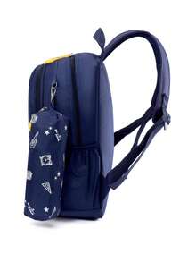 Mini Cartoon Design Backpack For Girls, Adjustable Shoulder Straps, Lightweight And Durable Youth Activity Backpack, Designed For School And Travel - Blue - View 3