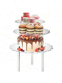 Acrylic Dessert Display Stand, Self-Service Buffet Decor, Catering Tray, Bakery Pastry Stand
