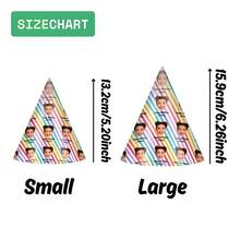 定制脸部派对帽 - 1/3/6 件个性化照片剪纸帽，适合生日、返校、教师节和单身庆祝活动、新娘、雕刻、不锈钢、彩色、可爱、迷人、有趣、卡哇伊、Y2K、时尚、男女通用、休闲、定制、个性化、独特、定制、送给他的理想礼物、送给她、她、男朋友、女朋友的理想礼物
