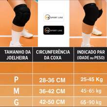 joelheira Master vôlei e manguito longo kit profissional