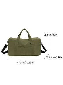 1pc Men's Tote Bag, Large Capacity Shoulder Bag, Suitable For Short Trips And Business Travel Holiday Essentials