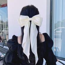 1 buc violet elegant retro culoare solidă mare Streamer fundă agrafă de păr, potrivită pentru uz zilnic și cadouri de festival, petrecere gheare agrafe de păr gheare de păr agrafe de păr