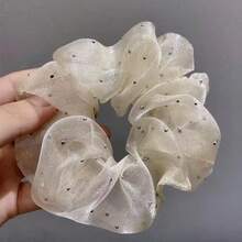 1 件优雅简约女士水钻首饰头带 - 高弹力透气头带，混色法式浪漫风格春夏生日发饰，马尾辫头带，发带，发饰，发圈 - 彩色 - 查看 10