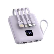 Wireless Mobile Battery, Fast Charging, 20000mAh, LED Remaining Charge Display, Compatible With IPhone 16, Smartphone Charger, Lightweight Mini, Small, Large Capacity, IPhone, Android, PSE Certified, Lightning & Type C Compatible, Stylish, Cute, Lightweight, Large Capacity Suitable For Summer Holiday Outdoor Travel/Camping And Emergency Backup Mobile Power Supply Gifts For Family, Friends, Birthday Power Bank Portable Charger Power Display