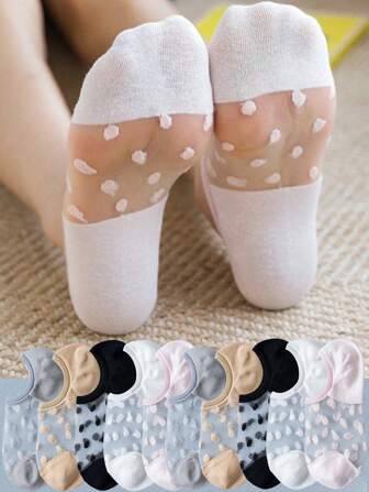 10/5/1 pares de calcetines suaves y elásticos, transpirables, de uso diario para hombre y mujer, calcetines cómodos y neutros de media caña, calcetines de barco invisibles de moda