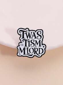 1pc English Slogan Pin Brooch, Clothing/Backpack Decorative Accessory Badge, Suitable For Men And Women Daily Wear - Letter - View 14