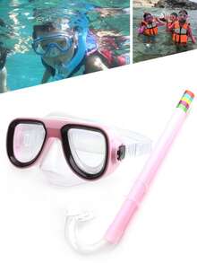 SHENYU 浮潜面罩呼吸管游泳水上运动套装、沙滩必需品、沙滩配件、泳池浮板 - 粉色 - 查看 6