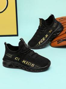 Simple Sports Style For Boys And Girls All Seasons Non-Slip Breathable Lightweight Comfortable Fashion Low-Top Children's Shoes Flat Shoes Casual Sports Shoes