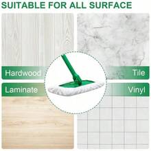 3-Piece Set Of Durable White/Green Mop Cloth, Home Cleaning And Mop Accessories, Instantly Absorbs Water Stains, Suitable For Smooth Surfaces Or Wooden Floors - trắng - Xem 8