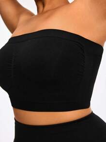 1 pieza Sujetador moldeador invisible sin aros para mujer de talla grande, cómodo y sexy, sin relleno