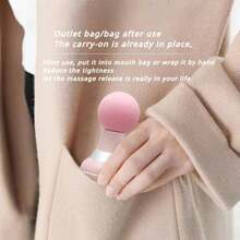 Mini Fascia Gun 400mAh Lithium Battery Intelligent Full Body Muscle Massage Relaxer Vibration Massage Gun Mini Portable Fascia Instrument - Pink - View 9
