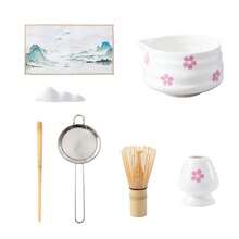 4/7pcs Matcha Whisk Set, Cute Japanese Tea Set Includes Whisk Sets And Matcha Bowl With Spout, Traditional Japanese MatchaKit For Perfect Frothy Matcha Green Tea Back To School - Multicolor - View 14