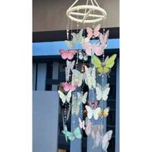 1 Set Handmade Butterfly Wind Chime DIY Kit, Includes All Materials, Perfect Gift For Friends, Family, Women, Birthday Party, Halloween, Christmas
