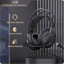 USB Virtual 7.1 Headset für Bildung, Prüfungen, Gaming, kabelgebundene Computer Kopfhörer
