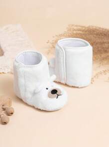 Cute Bear Design Warm Infant Boots, Comfortable Casual For Autumn/Winter