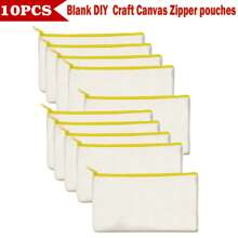 40/20/10/5pcs Set Blank Canvas Tote Bags, Digital Printing Craft DIY Handmade Gift Bag Multipurpose Set, Portable Cosmetic Bag/Toiletry Kit Travel Makeup Set, Express Love & Gratitude Gift Packtravel Essentials For Vacation Summer Holiday Back To School School Stuff Bag For School Travel Bag For Women Makeup Bag For Travel