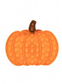 Brinquedo Sensorial de Alívio de Estresse Bolha de Plástico Abóbora Amarela, Brinquedo Sensorial Estourando Bolhas com o Dedo, Brinquedo Popular de Alívio de Estresse para Adultos e Crianças, Decoração de Jogo de Festa para Natal, Halloween, Brinquedo de Relaxamento, Jogo de Empurrar e Estourar Diversão para Crianças e Adultos