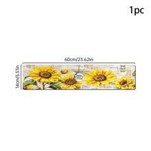 1 pezzo, Tappetino assorbente per rubinetto con motivo a girasole in diatom ooze, tappetino anti-sgocciolamento per il bagno, antiscivolo e antimacchia per accessori da cucina.