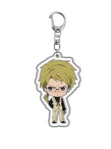 bandai Accesorio de anime Llavero acrílico de anime - Bungou Stray Dogs Lindo colgante de estilo Y2K de dibujos animados, adecuado para bolsos y llaves, regalo perfecto para fans, accesorios de cosplay, llavero de coche, bolso, mochila, pequeña joya, accesorios, regalos creativos, regalos de estudiante, accesorios de coche, colgante de bolso, accesorios escolares