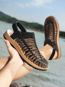 Men's Casual Colorblock Outdoor Sandals For Daily Wear & Sports