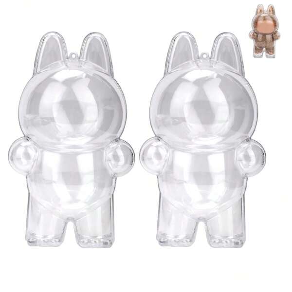 Polycarbonate Protective Case Compatible With LABUBU Have A Seat Series - Crystal Clear Display Box For The Monsters Figures - Dustproof & Scratch-Resistant Showcase (Figure Not Included)