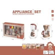 Blender, koffiezetapparaat, mixer en broodrooster, speelkeukenset, speelgoedkeukenset voor kinderen, speelkeukenaccessoiresset