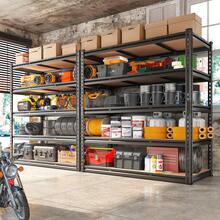 Industrial-Strength Garage Shelving Unit – Ultra-Durable Multi-Tier Storage System With Adjustable Design For Heavy-Duty Organization - 黑色 - 查看 8