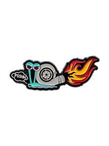 1PC Cartoon Enamel Pin Cute Snail Badge Suitable For Casual Decoration Of Backpacks And Hats