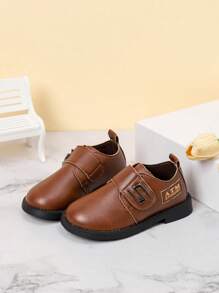 Zapatos de vestir suave para niños, zapatos casuales de tipo Oxford negros para niños, estilo británico, para la escuela, para niños pequeños/pequeños/grandes