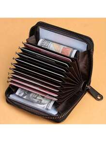 PU Leather Letter A-Z Printing Accordion Zipper Card Holder Women Men Wallet Card Holder Coin Purse Credit Card Holder Men Wallet Gift Men Women Wallet Mini Wallet Coin Purse Card Holder Wallet For Women Money Wallet Purse Wallet Card Wallet
