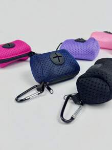 قطعة واحدة من أكياس قمامة الحيوانات الأليفة حامل كيس نفايات الكلاب ، يأتي مع لفة واحدة من أكياس القمامة