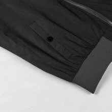 Men's Autumn/Winter Pilot Bomber Jacket, Multi-Pattern Print, Baseball Collar Design, Arm Pockets, Suitable For Casual Daily Commute, Outdoor Sports, Street Fashion, Grunge