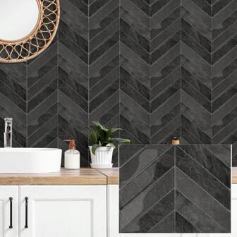 Adesivi da parete con motivo a spina di pesce 3D, adesivi per cucina, autoadesivi, giuntabili, resistenti ai graffi, impermeabili, facili da pulire, adatti per alzatina/rinnovo pareti/decorazioni pareti del bagno e della sala da pranzo, ottimo aiuto per la tua cucina