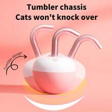 互动激光追逐猫玩具，自动滚动猫玩具球，USB充电，自动滚动宠物玩具，用于锻炼和训练，宠物玩耍玩具