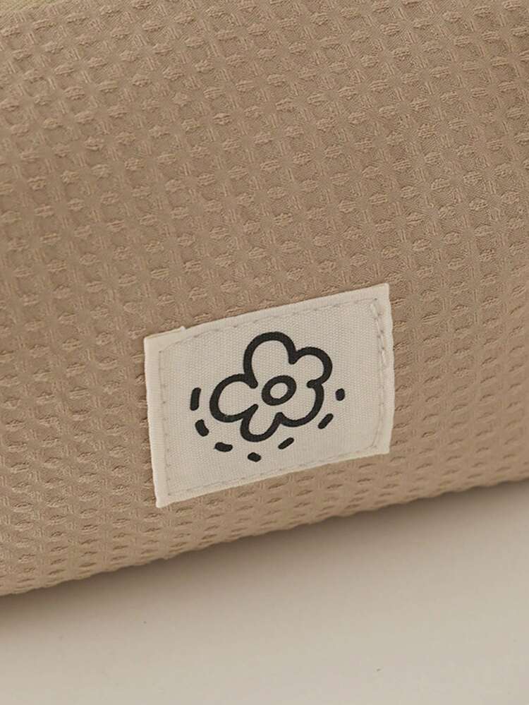 1 Pieza Estuche de lápices de burbuja simple, diseño de logotipo de flor hermosa, estuche de lápices portátil para almacenamiento de artículos de oficina y escolares, regalo de regreso a la escuela para amigos, útiles escolares, mochila escolar - Multicolor - Añade 8