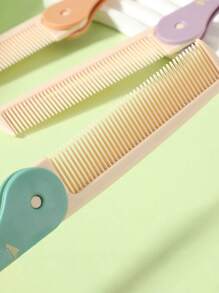 1pc Foldable Pink Comb , Portable Travel Hairbrush, Convenient Storage, Great Gift For Women,Hair Brush,Comb,Hair Tools,Hair Products And Accessories For Barber Salon Beauty Travel Essentials,Back To School,Travel Holiday Essentials,Hair Accessories For Women