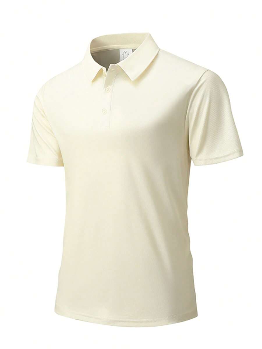 Camisa tipo polo de unicolor, camiseta para hombre de uso exterior, primavera/verano