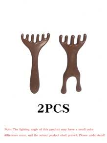 2PCS-Six Claw Comb, Deer Horn Comb, Massage Comb, Scalp Massage, Neck Plastic Meridian Dredging, Head Massage, Scraping Device, Easy To Curl Hair, Not Easy To Damage Hair Follicles, Hair Quality Multi-Color Smooth Hair Handle Comb, Head Massage Comb, Material PP Solid Color Jelly Color Air Comb, Can Be Given As A Gift During Festivals, Back To School, Travel Holiday Essentials, Hairstyle, Hairdressing, Hair Brush, Brush Hair Brush Set, Comb Hair, Comb For Curls, Detangling Brush, Hair Brush For Women, Barber Accessories, Barbershop, Hairdressing Equipment