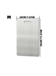 (3pcs/1pc) Stainless Steel Cutting Board Set, For Kitchen Chopping, Small Cutting Board, Double-Sided Graded Cutting Board Set, Suitable For Various Cooking Tasks