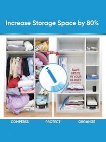 10/9/5/1pc Vacuum Compression Zipper Storage Bag, Vacuum Compression Bag, Vacuum Compression Zipper Storage Bag, Space Saving Luggage Bag, Travel Compression Bag, Foldable Clothes Storage Bag, Clothes Classification Storage Bag, Suitable For Clothes, Quilts, Cabinets - Save 80% Space, Moisture-Proof Storage Bag