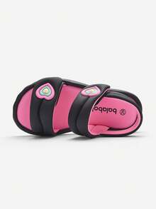Giày sandal đế mềm lấy cảm hứng từ Dopamine dành cho bé gái và dễ thương - tông màu đen - Xem 8