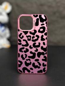 Funda protectora para teléfono personalizada con estampado de leopardo creativo, simple, a prueba de golpes, gruesa, impresa, compatible con teléfonos 16, 15, 14, 13, 12, 11 Plus, Pro Max, Xs Max, Apple Series, funda protectora para teléfono celular, resistente a los golpes y moderna. - Rosa - Ver 2